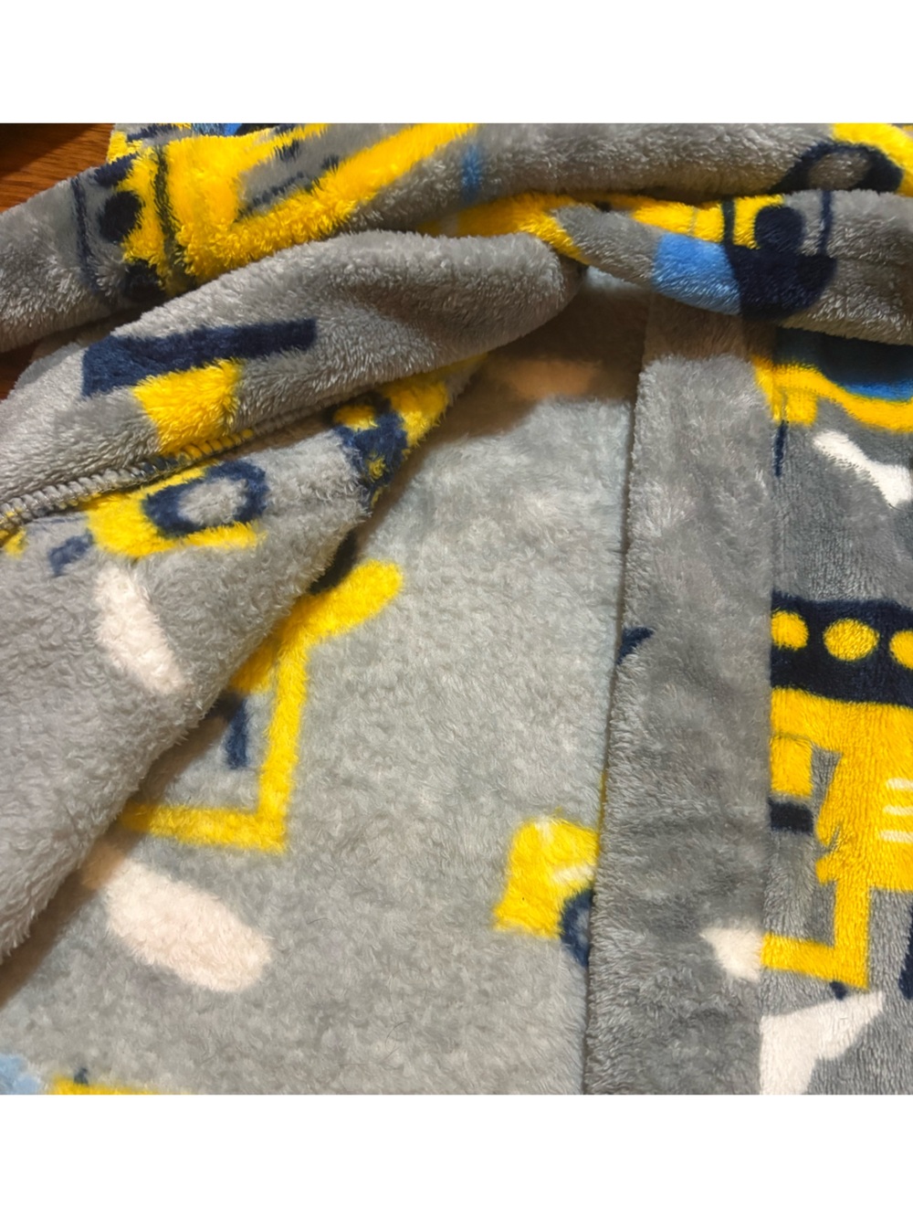 Toddler Plush Construction Robe - Picture 4 of 6